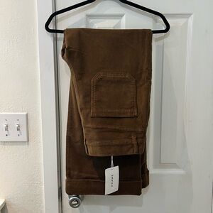 Frame 70s wide leg cropped corduroy
